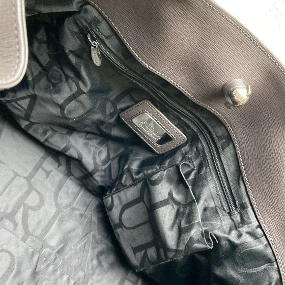 Furla Grey Leather Shoulder Bag with Turnlock - Picture 11 of 15